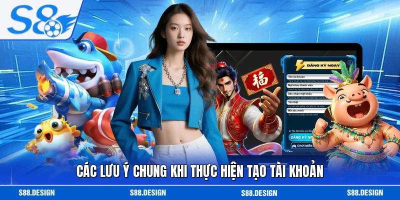 Các lưu ý chung khi thực hiện tạo tài khoản